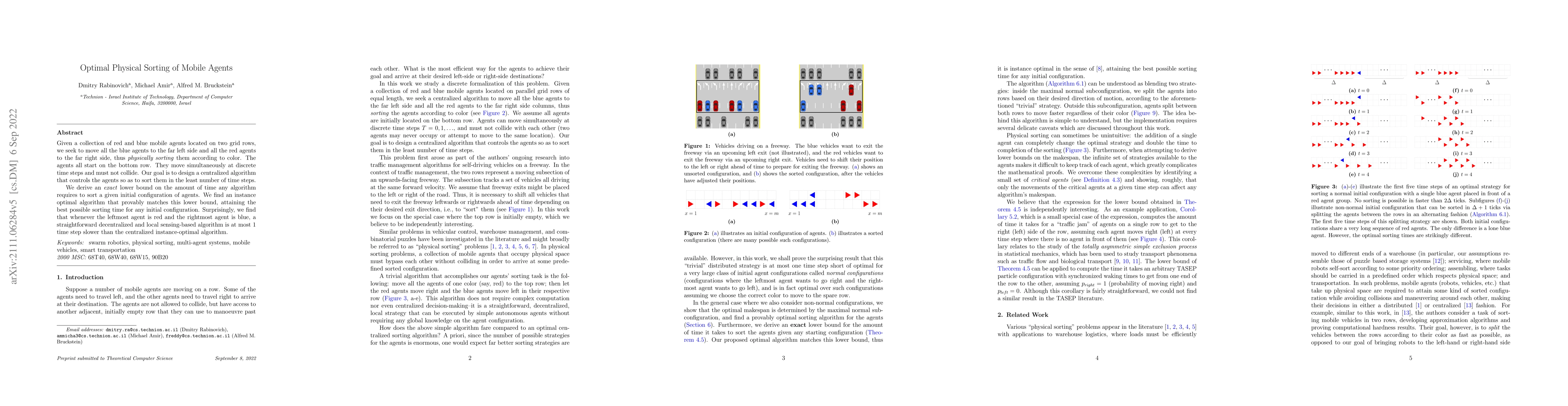Thumbnail for Optimal Physical Sorting of Mobile Agents