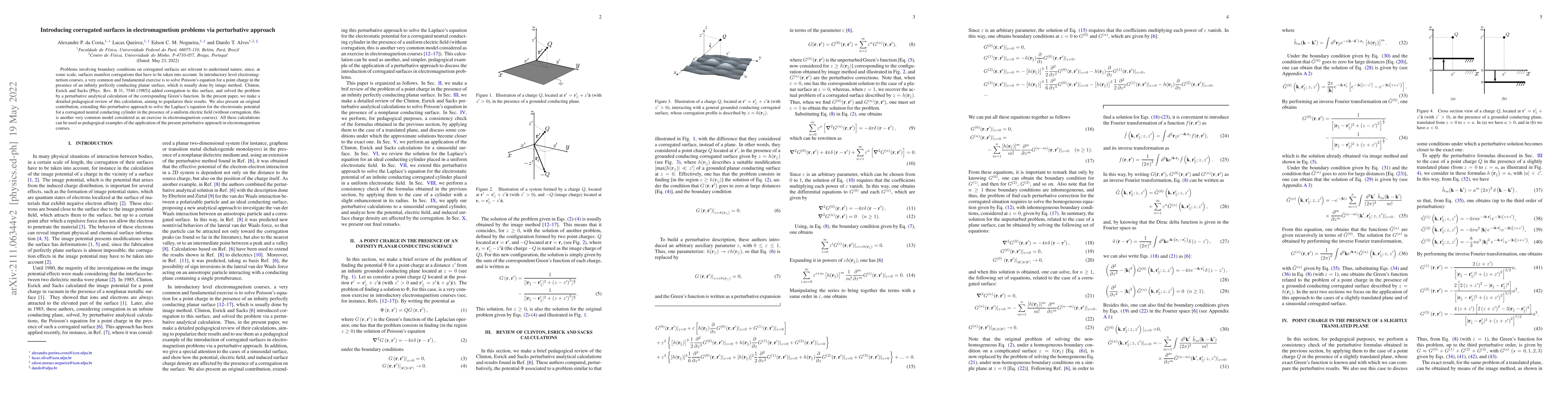 Thumbnail for Introducing corrugated surfaces in electromagnetism problems via
  perturbative approach