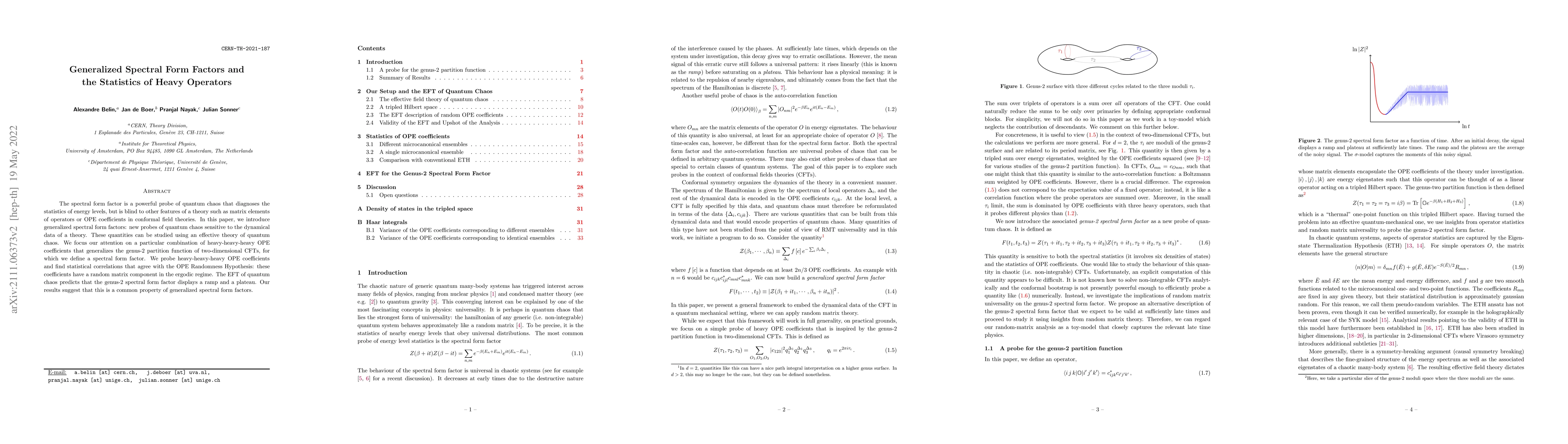Thumbnail for Generalized Spectral Form Factors and the Statistics of Heavy Operators