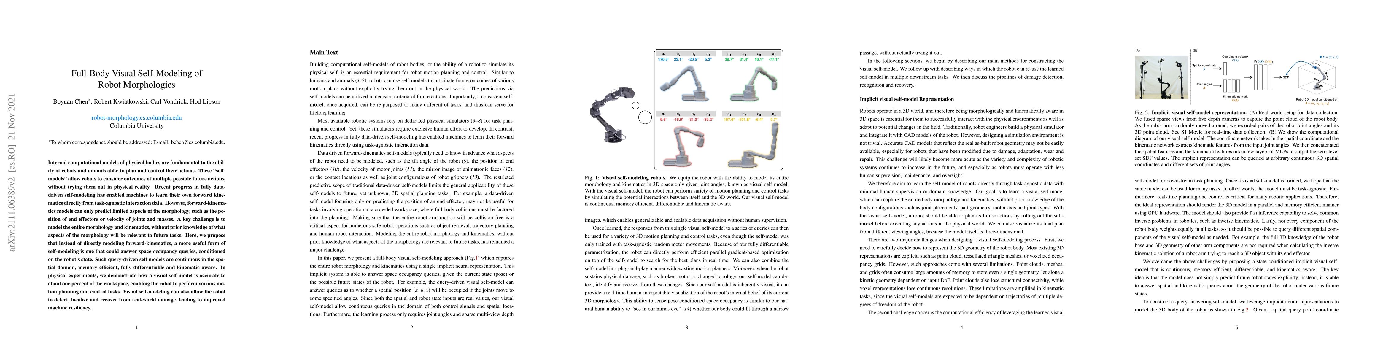 Thumbnail for Full-Body Visual Self-Modeling of Robot Morphologies