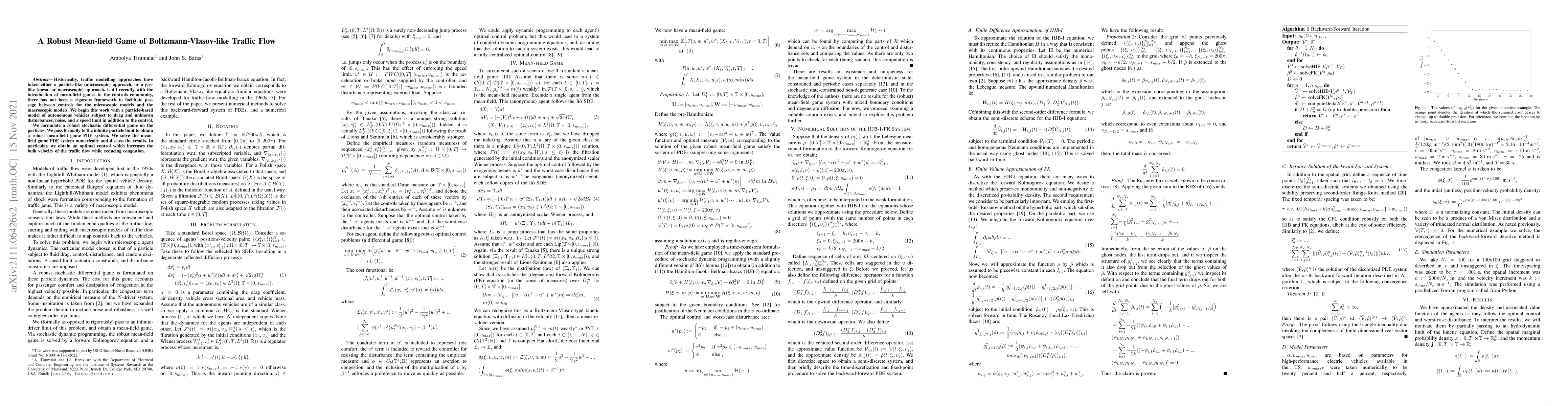 Thumbnail for A Robust Mean-field Game of Boltzmann-Vlasov-like Traffic Flow