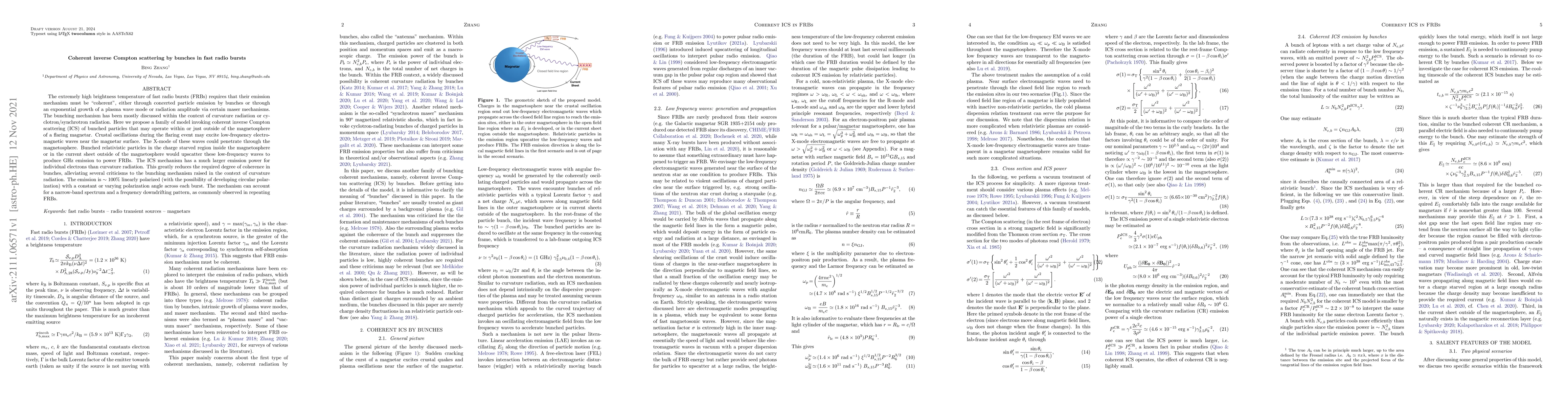 Thumbnail for Coherent inverse Compton scattering by bunches in fast radio bursts