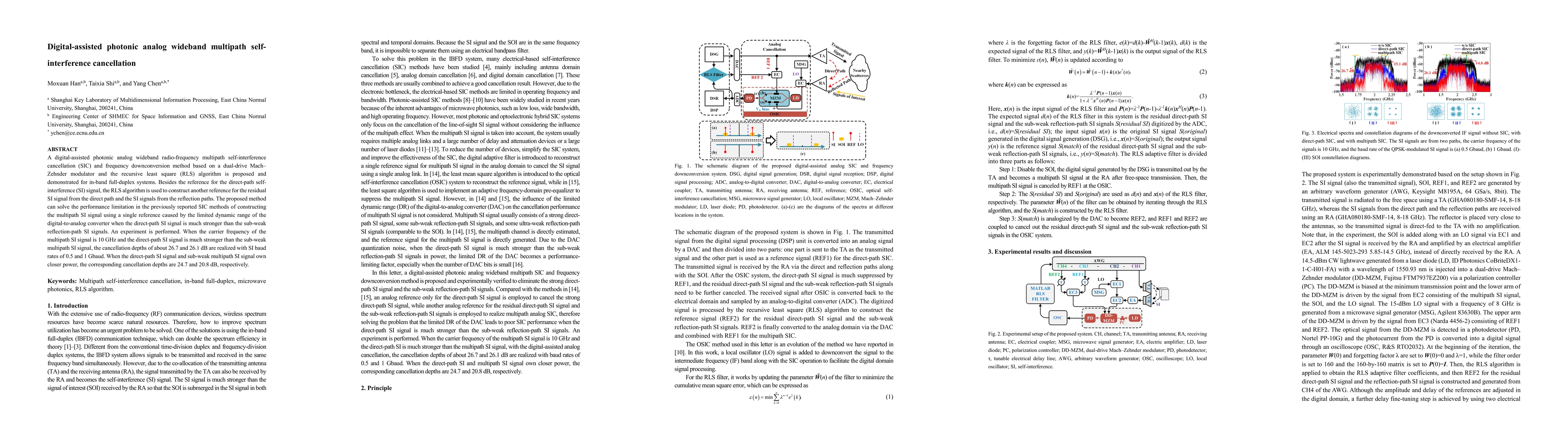 Thumbnail for Digital-assisted photonic analog wideband multipath self-interference
  cancellation