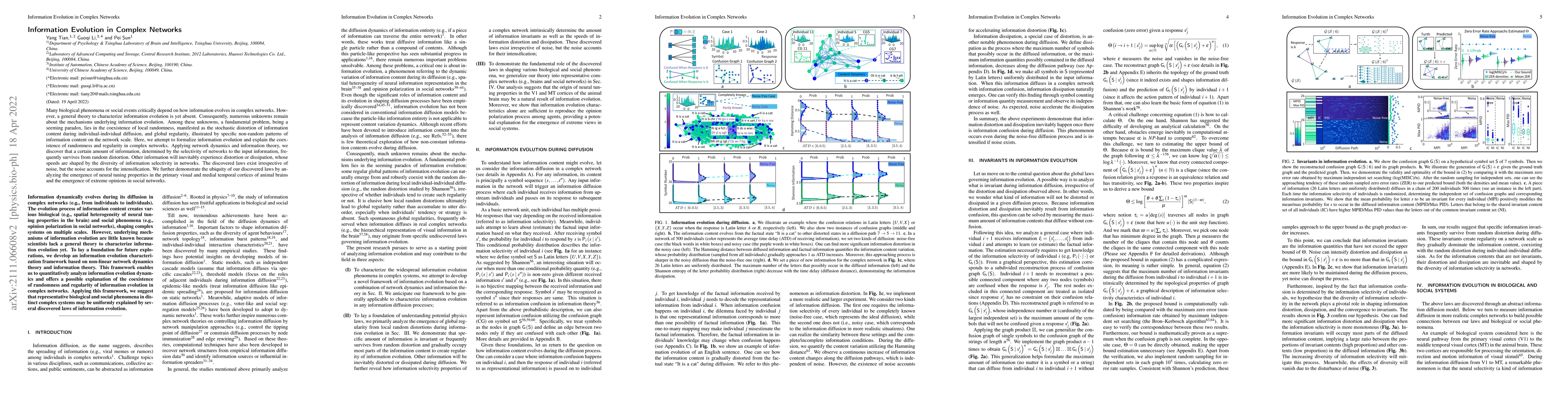 Thumbnail for Information Evolution in Complex Networks