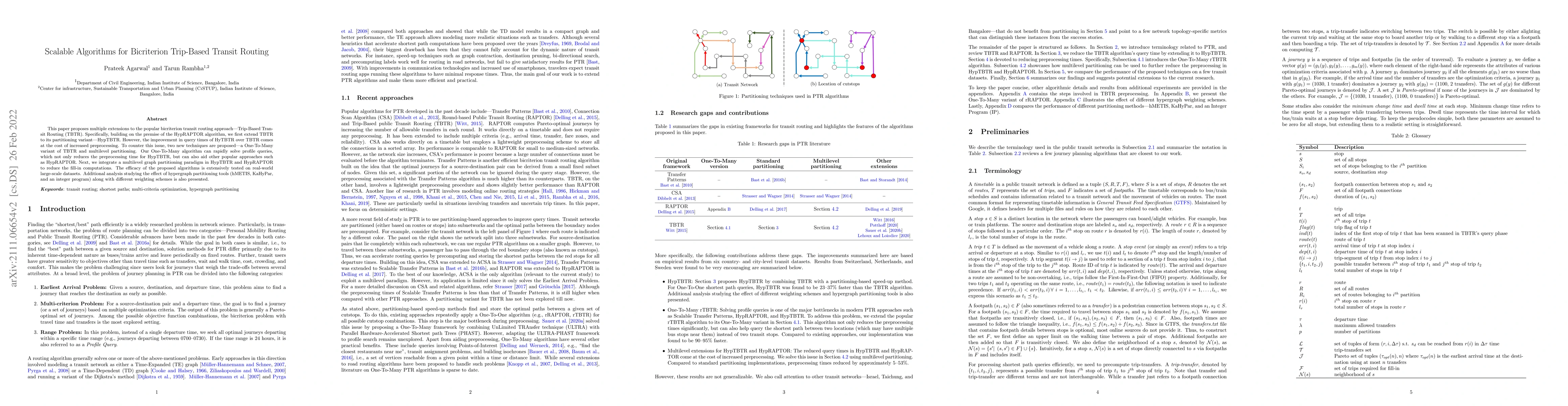 Thumbnail for Scalable Algorithms for Bicriterion Trip-Based Transit Routing