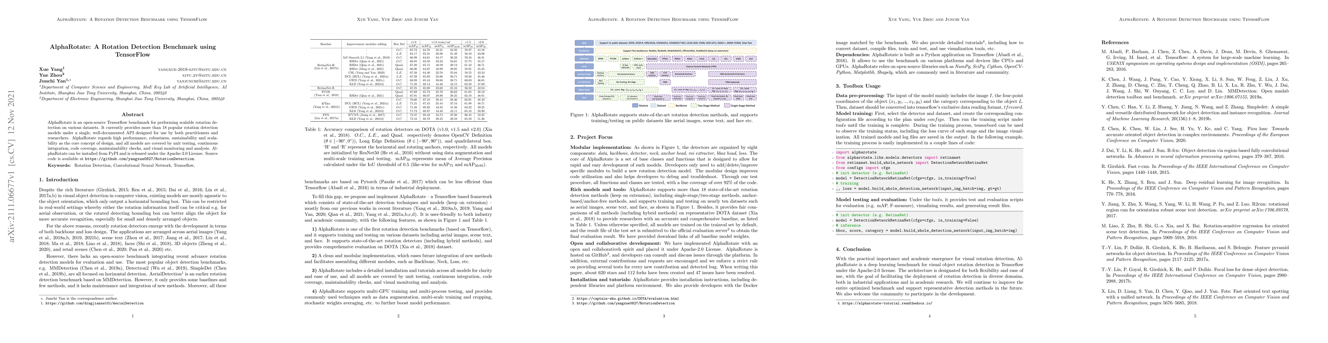 Thumbnail for AlphaRotate: A Rotation Detection Benchmark using TensorFlow