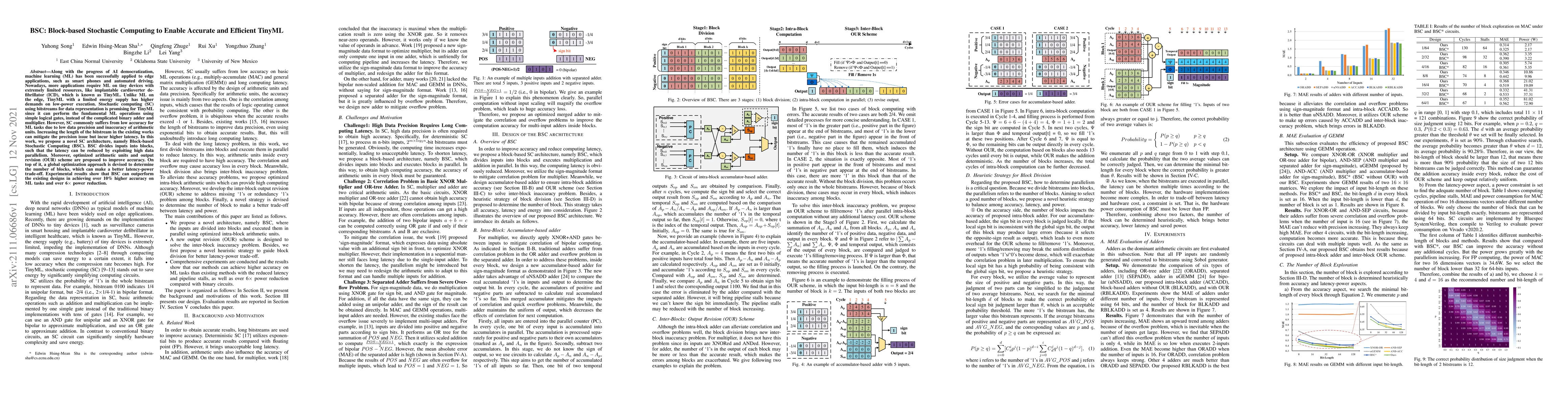 Thumbnail for BSC: Block-based Stochastic Computing to Enable Accurate and Efficient
  TinyML