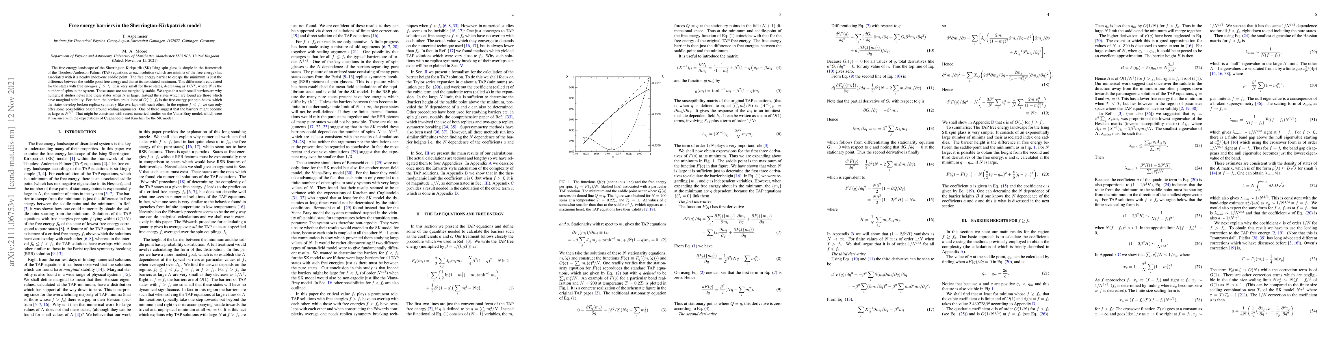 Thumbnail for Free energy barriers in the Sherrington-Kirkpatrick model
