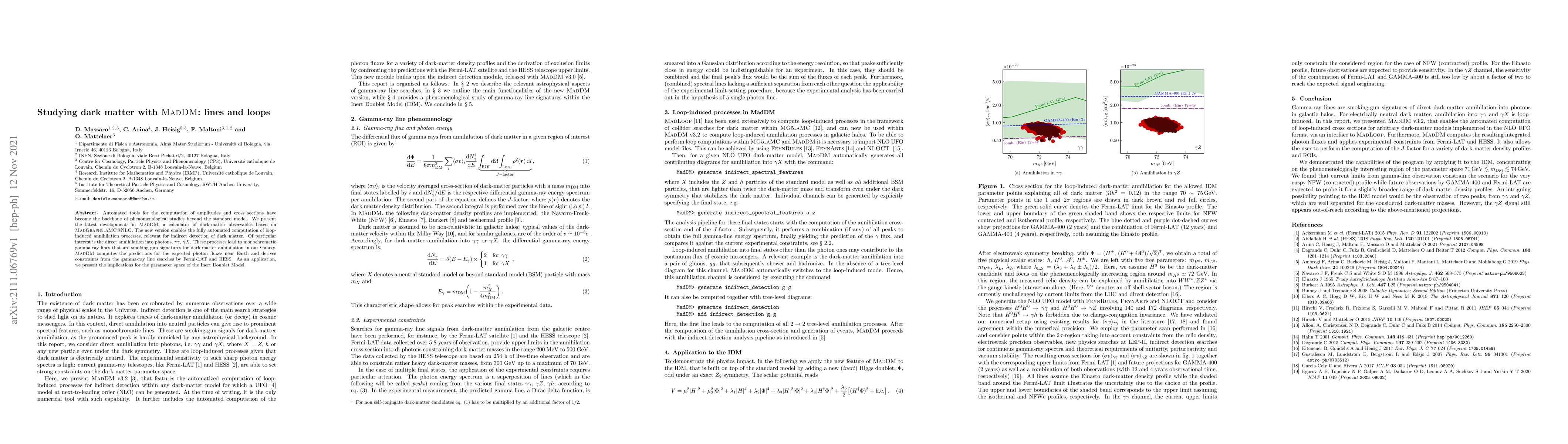 Thumbnail for Studying dark matter with MadDM: lines and loops