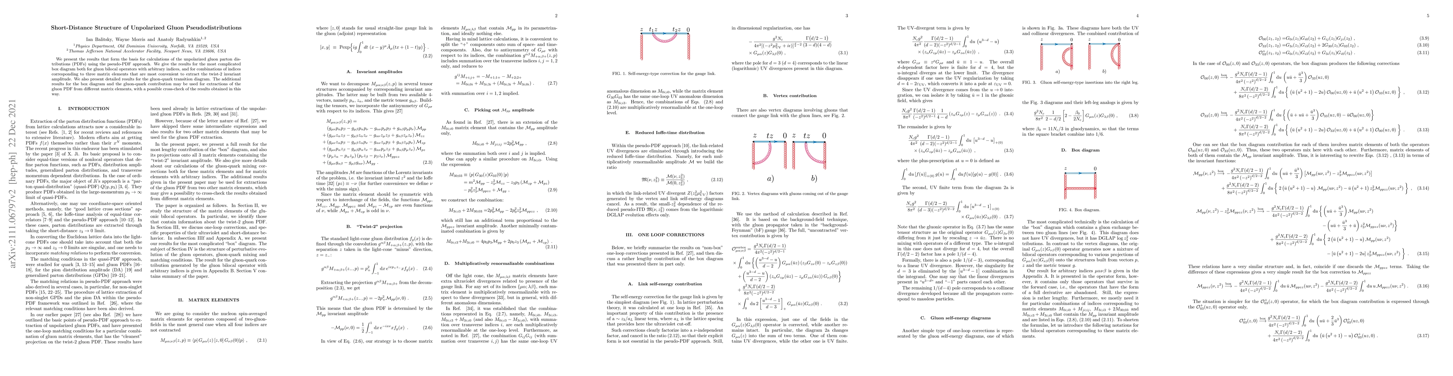 Thumbnail for Short-Distance Structure of Unpolarized Gluon Pseudodistributions