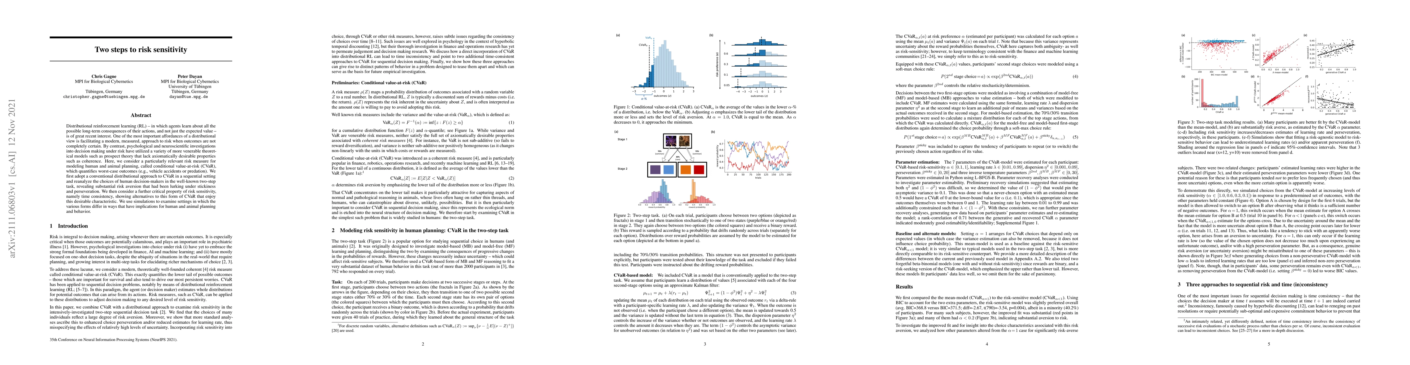 Thumbnail for Two steps to risk sensitivity