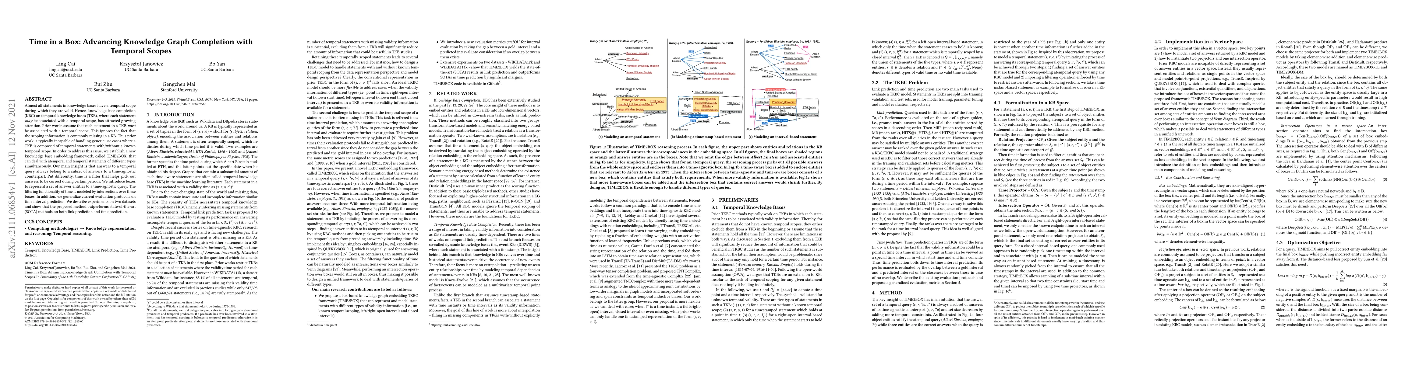 Thumbnail for Time in a Box: Advancing Knowledge Graph Completion with Temporal Scopes
