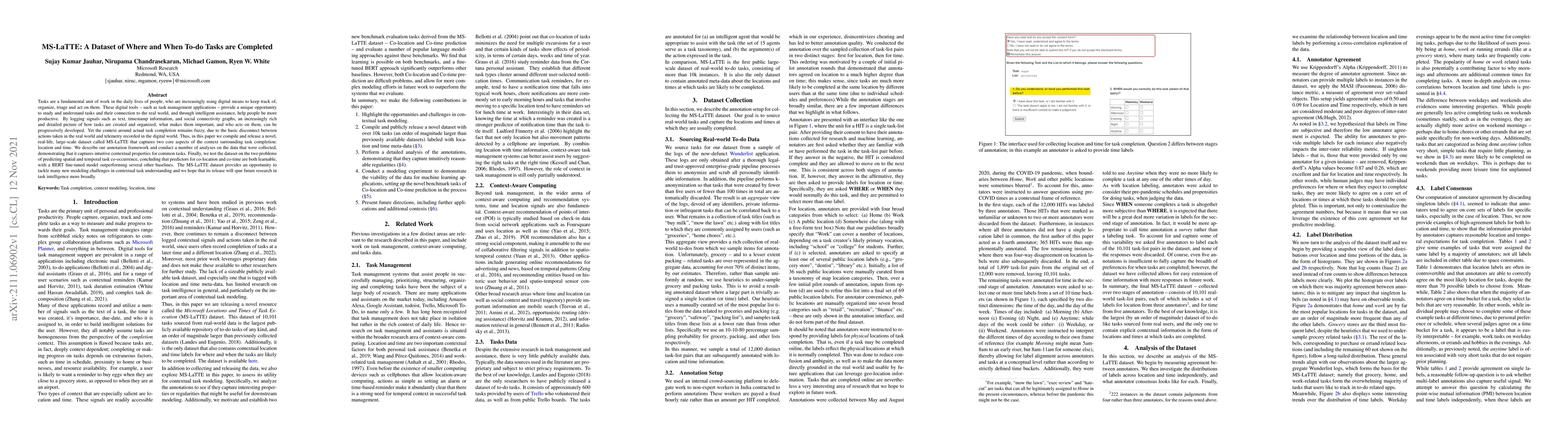 Thumbnail for MS-LaTTE: A Dataset of Where and When To-do Tasks are Completed