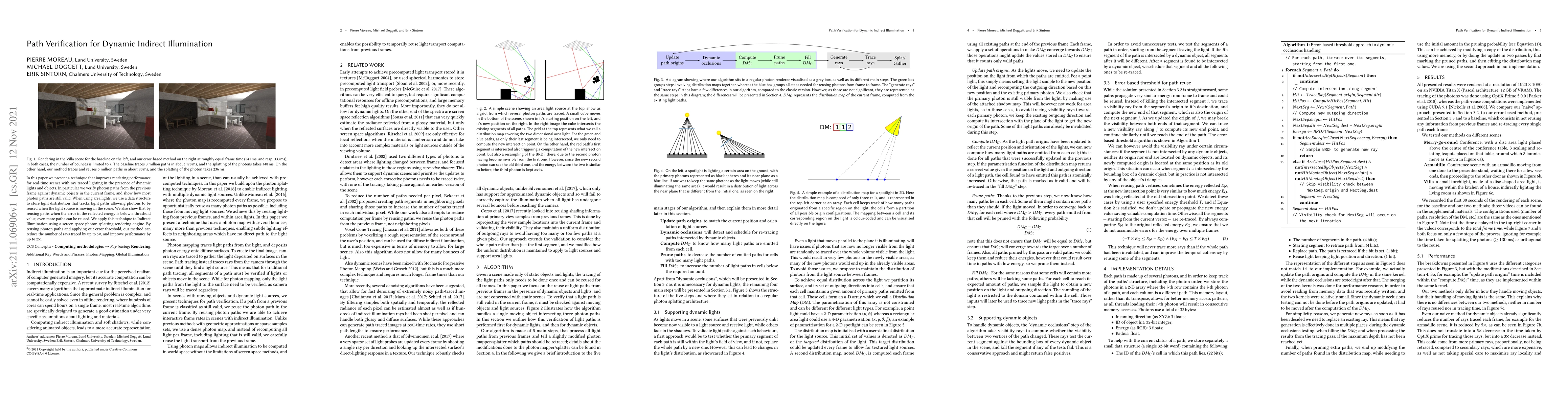 Thumbnail for Path Verification for Dynamic Indirect Illumination