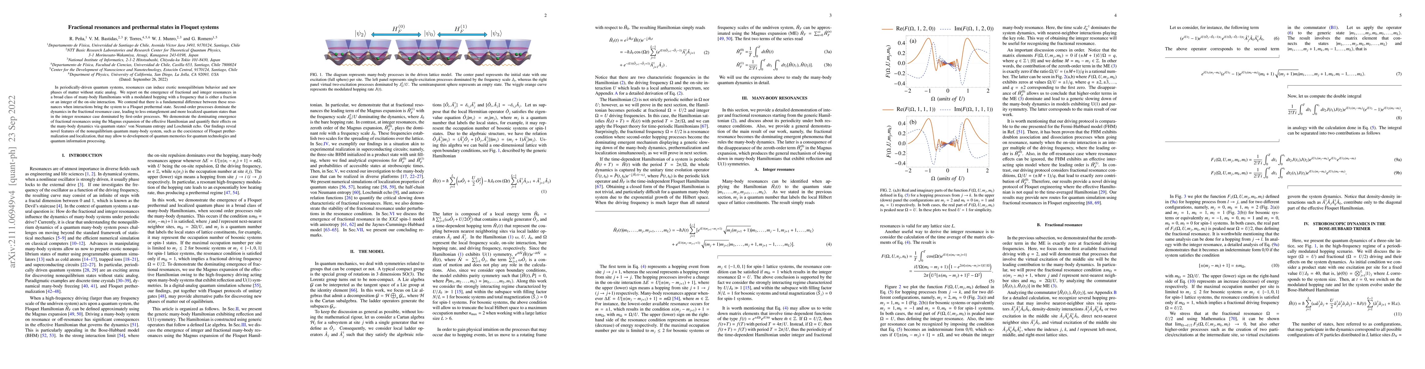 Thumbnail for Fractional resonances and prethermal states in Floquet systems