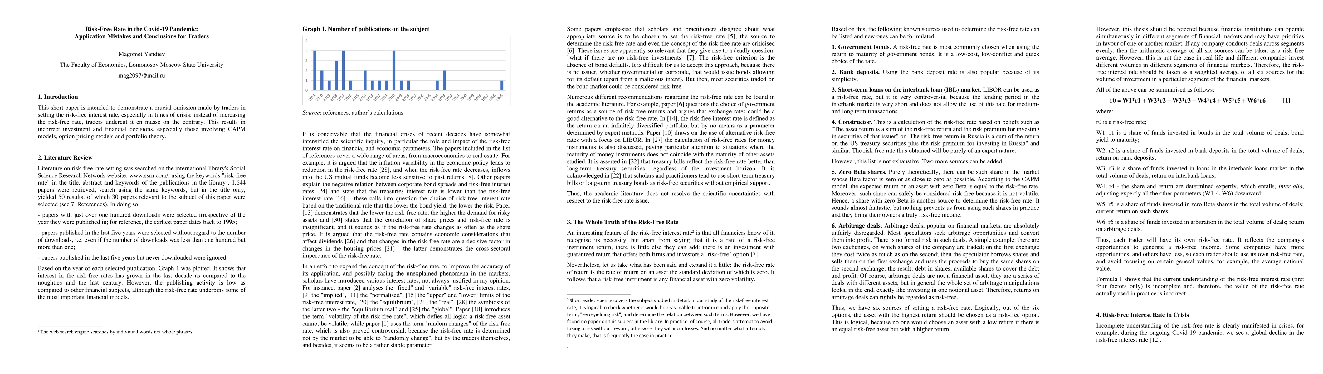 Thumbnail for Risk-Free Rate in the Covid-19 Pandemic: Application Mistakes and
  Conclusions for Traders