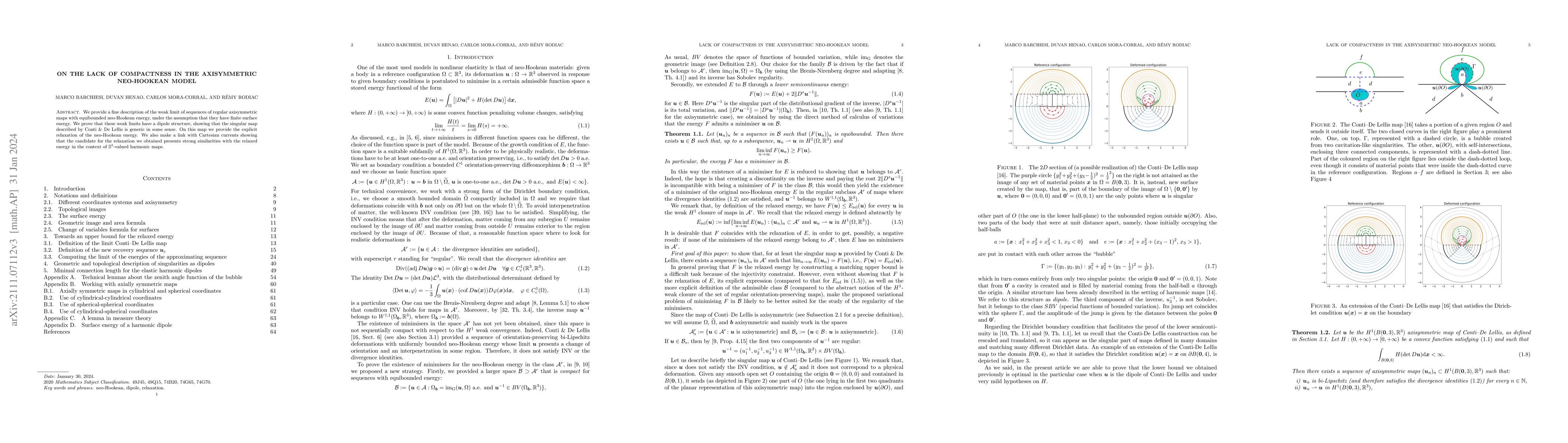 Thumbnail for On the lack of compactness in the axisymmetric neo-Hookean model