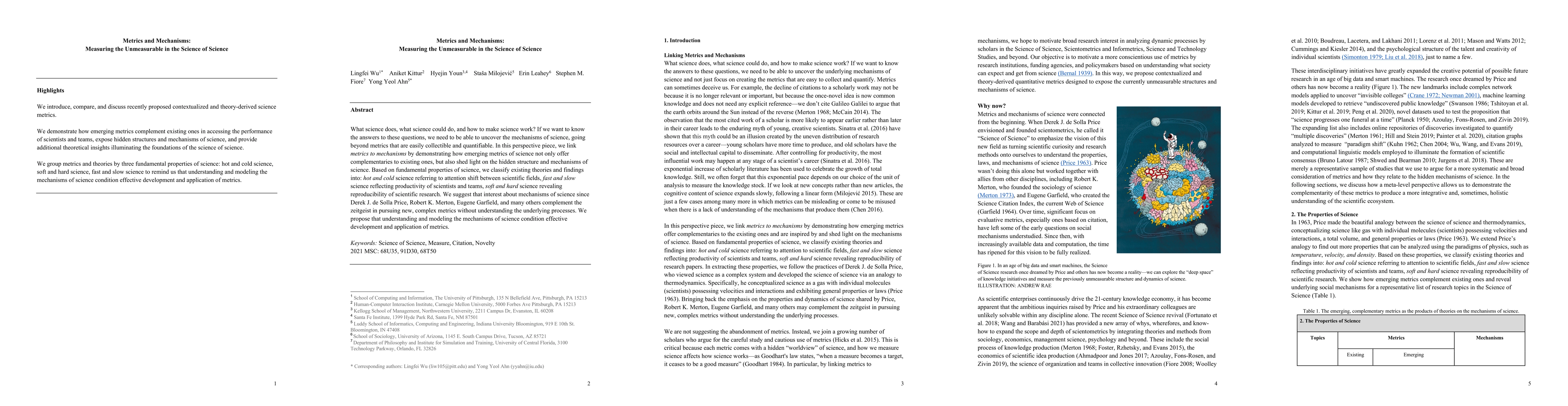 Thumbnail for Metrics and Mechanisms: Measuring the Unmeasurable in the Science of
  Science