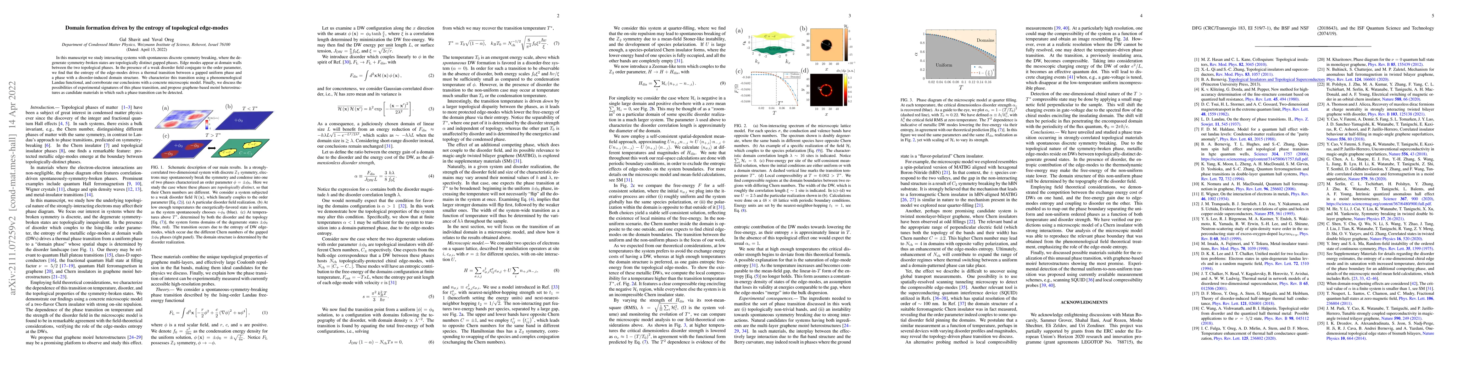 Thumbnail for Domain Formation Driven by the Entropy of Topological Edge Modes