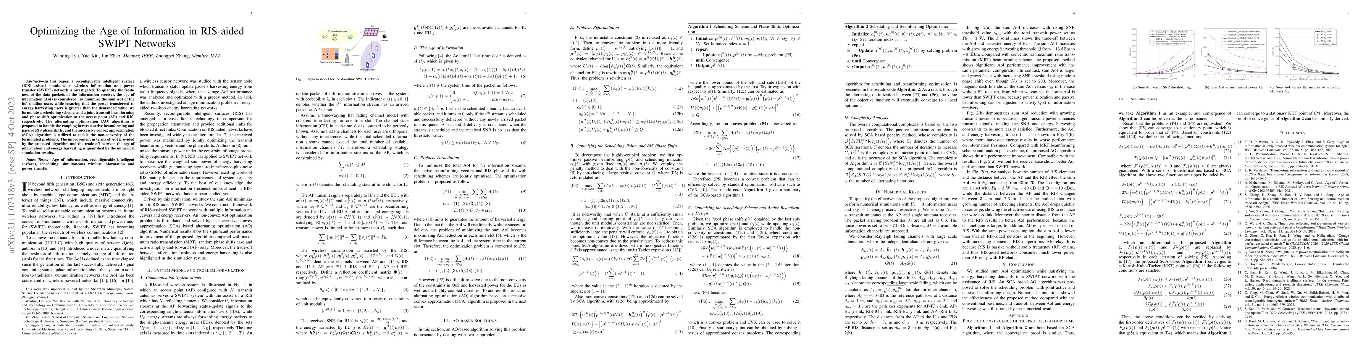 Thumbnail for Optimizing the Age of Information in RIS-aided SWIPT Networks
