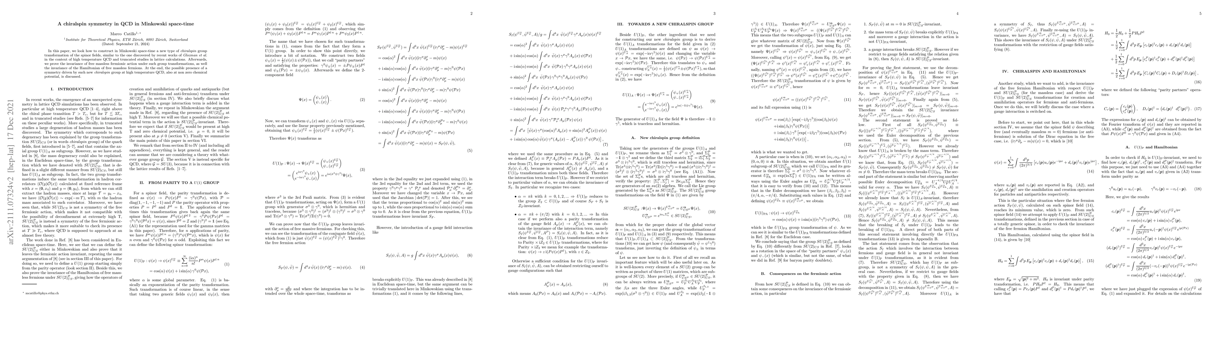 Thumbnail for A chiralspin symmetry in QCD in Minkowski space-time