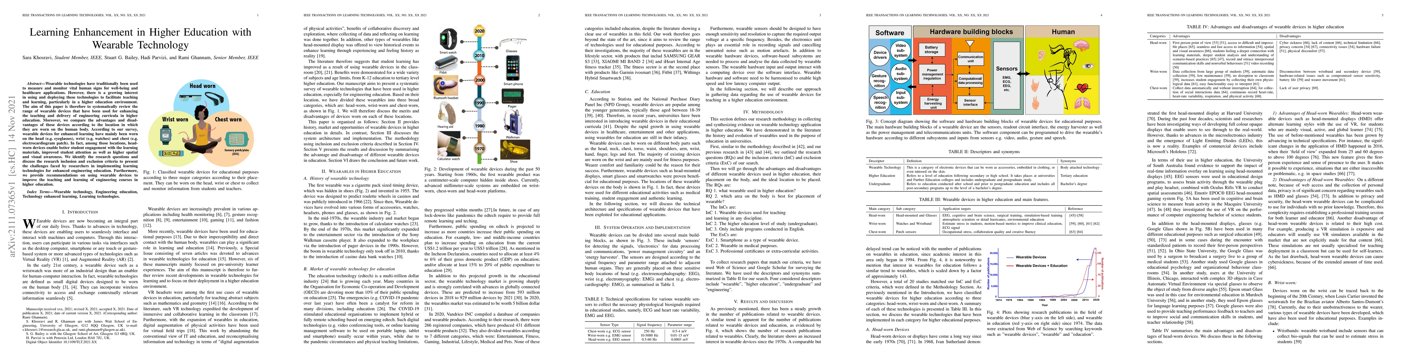 Thumbnail for Learning Enhancement in Higher Education with Wearable Technology