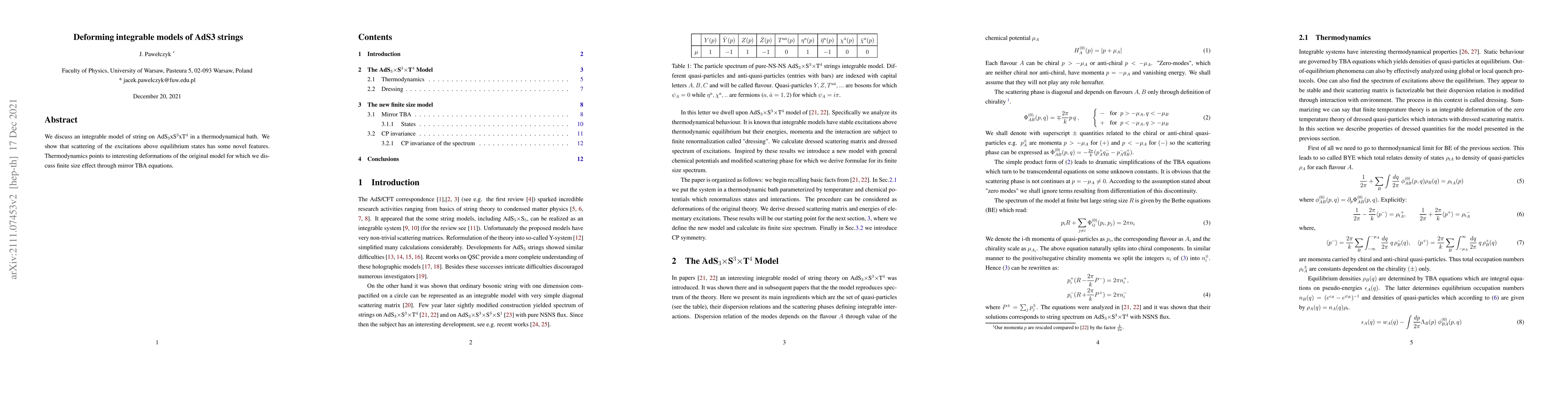 Thumbnail for Deforming integrable models of AdS$_3$ strings