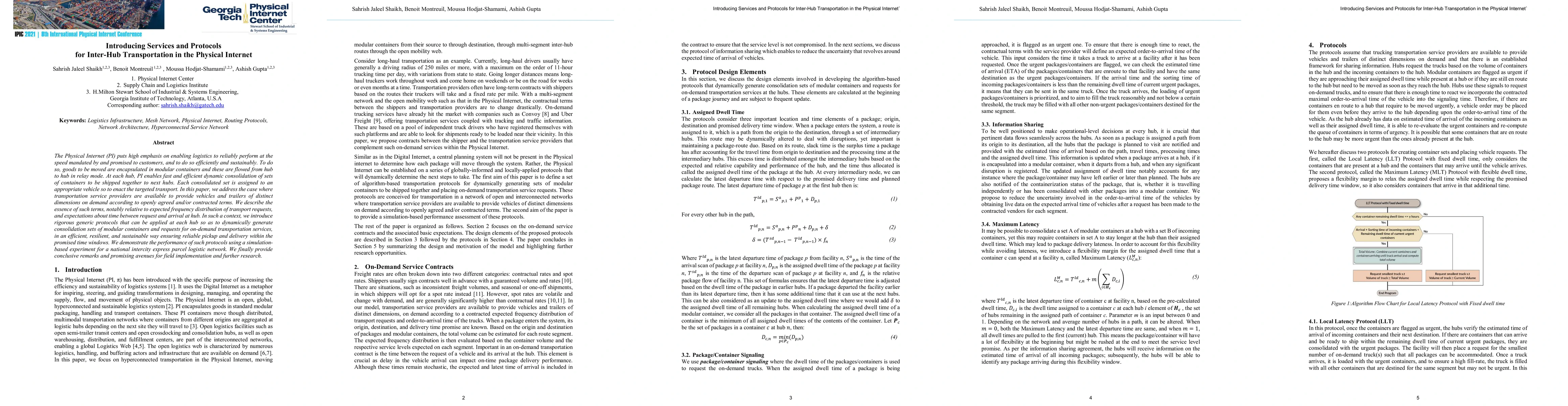 Thumbnail for Introducing Services and Protocols for Inter-Hub Transportation in the
  Physical Internet