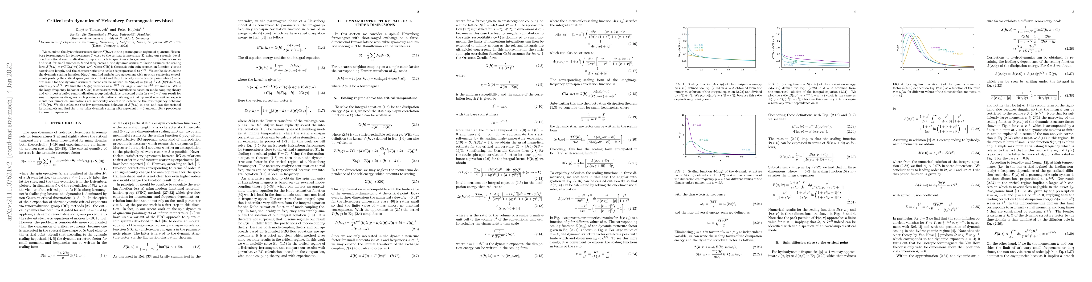 Thumbnail for Critical spin dynamics of Heisenberg ferromagnets revisited