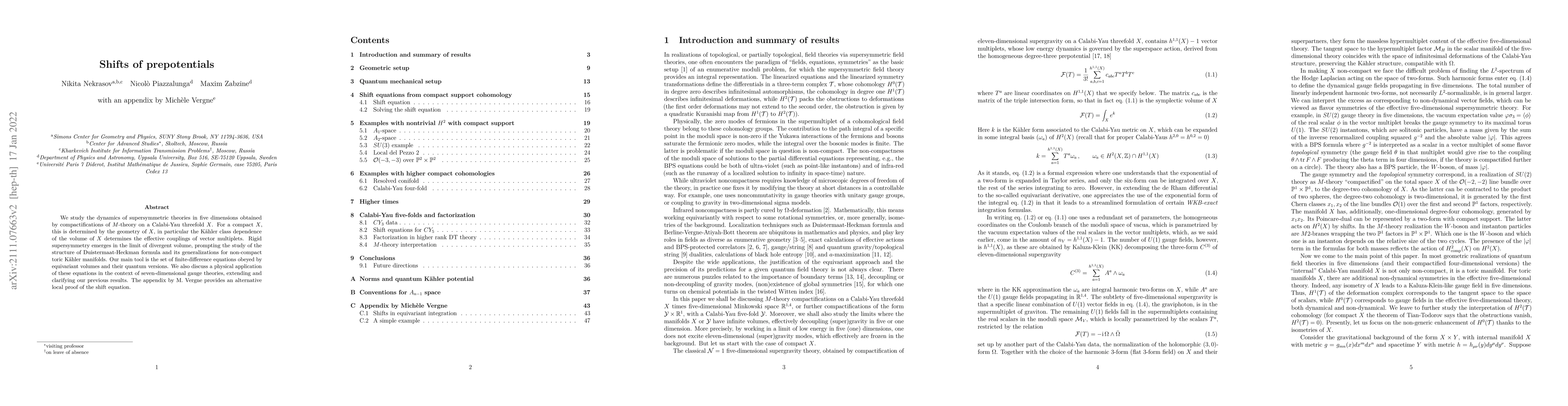 Thumbnail for Shifts of prepotentials (with an appendix by Michele Vergne)