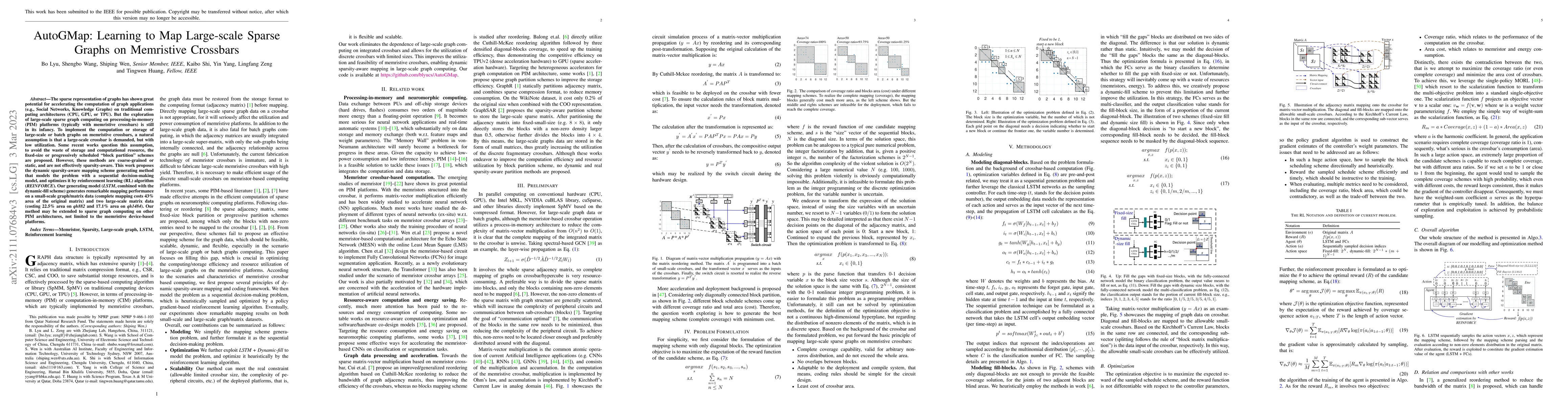 Thumbnail for AutoGMap: Learning to Map Large-scale Sparse Graphs on Memristive
  Crossbars