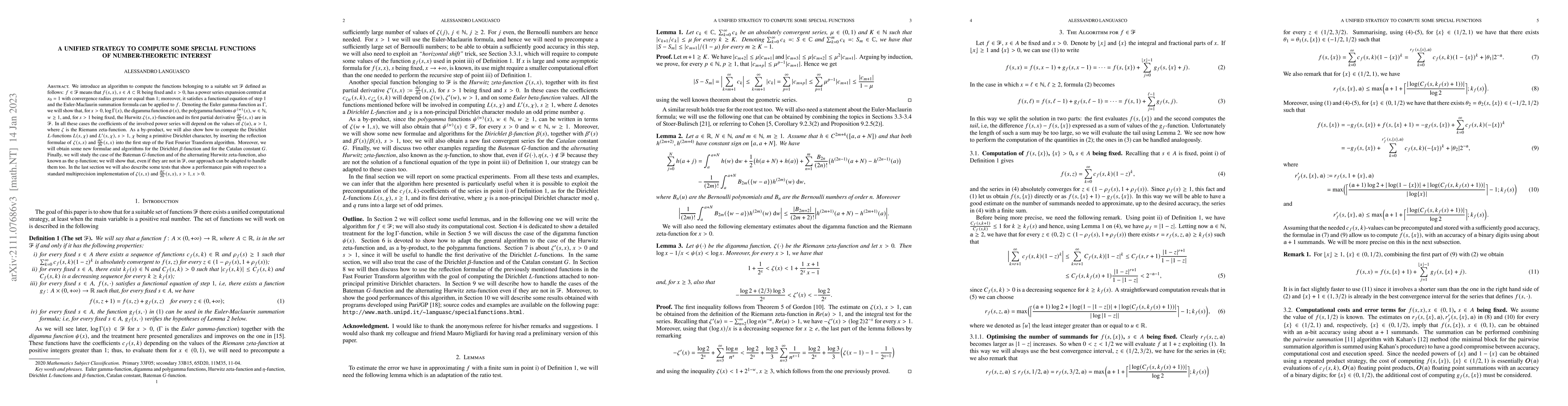 Thumbnail for A unified strategy to compute some special functions of number-theoretic
  interest