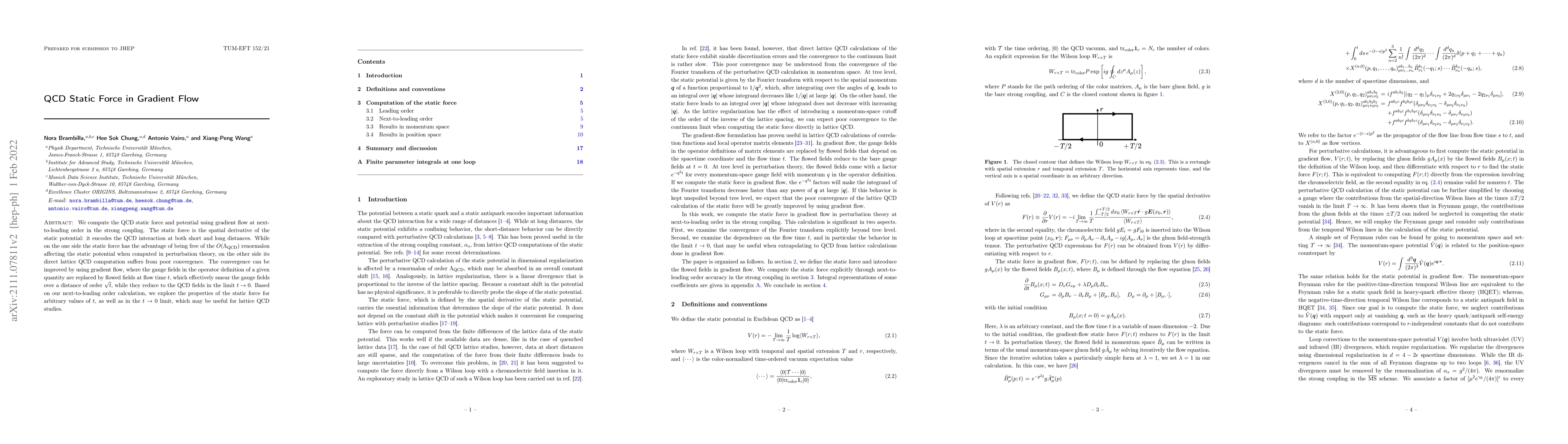 Thumbnail for QCD Static Force in Gradient Flow