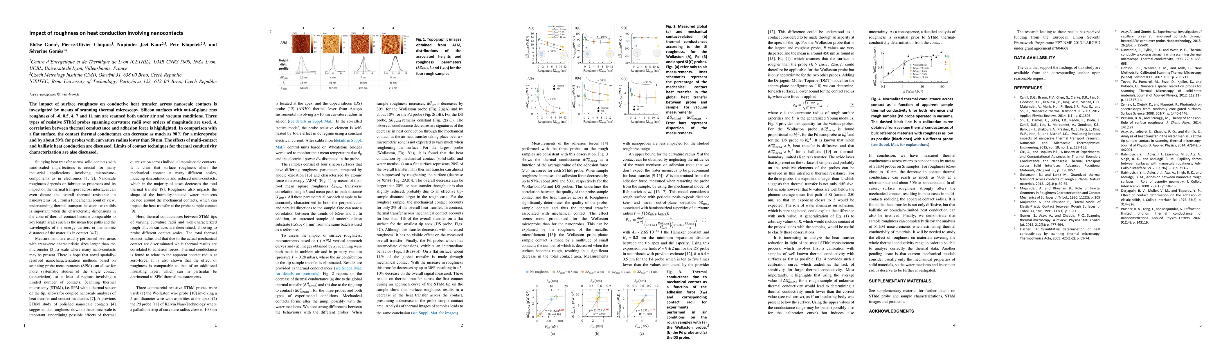 Thumbnail for Impact of roughness on heat conduction involving nanocontacts