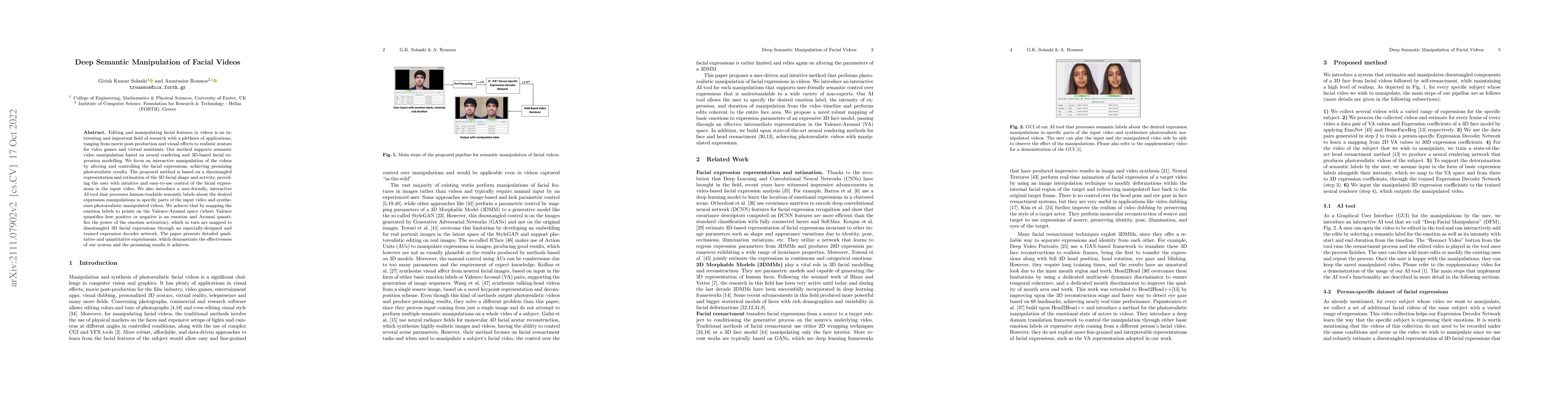 Thumbnail for Deep Semantic Manipulation of Facial Videos
