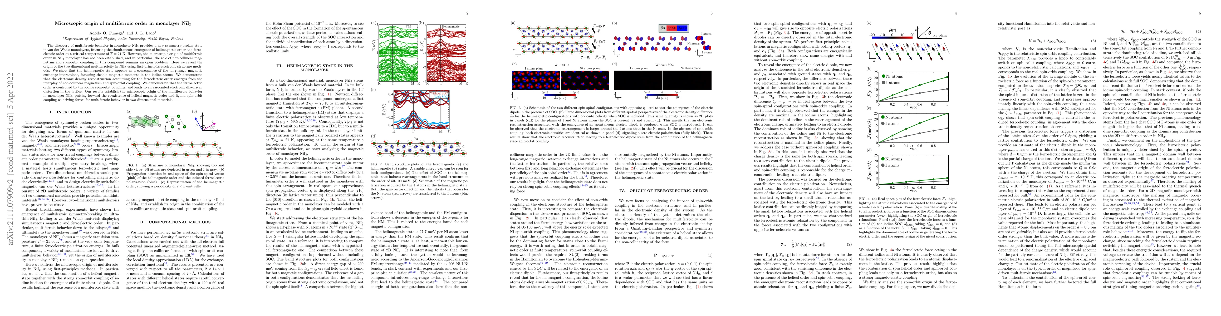 Thumbnail for Microscopic origin of multiferroic order in monolayer NiI$_2$