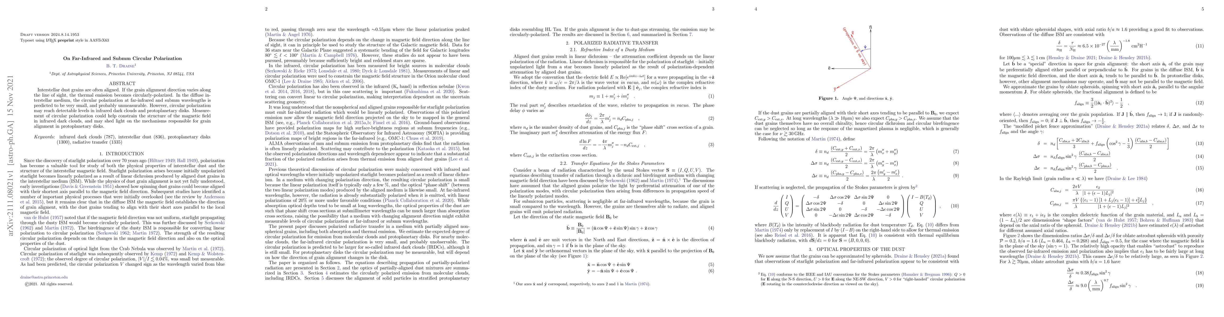 Thumbnail for On Far-Infrared and Submm Circular Polarization
