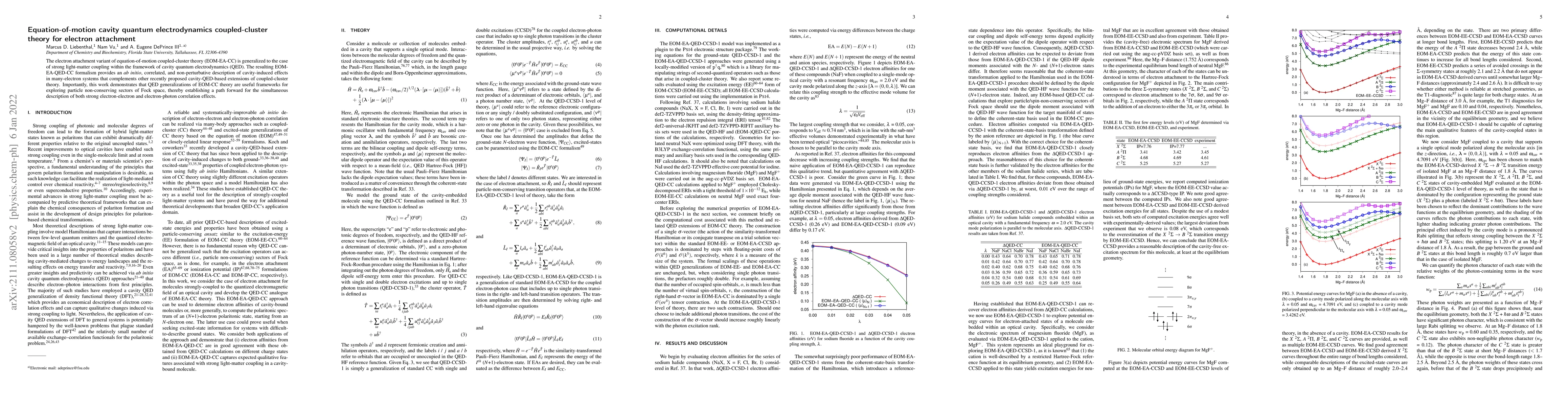 Thumbnail for Equation-of-motion cavity quantum electrodynamics coupled-cluster theory
  for electron attachment