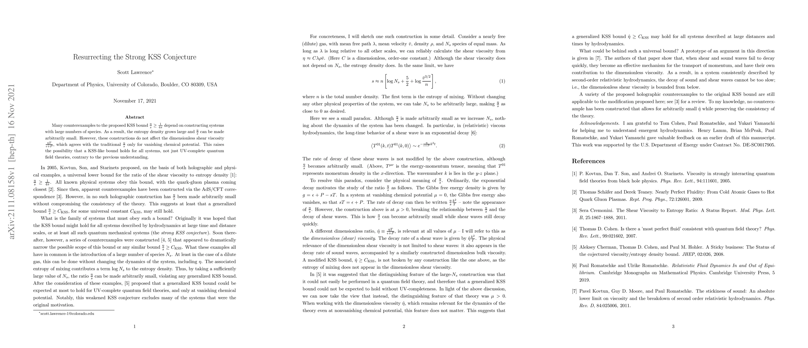 Thumbnail for Resurrecting the Strong KSS Conjecture