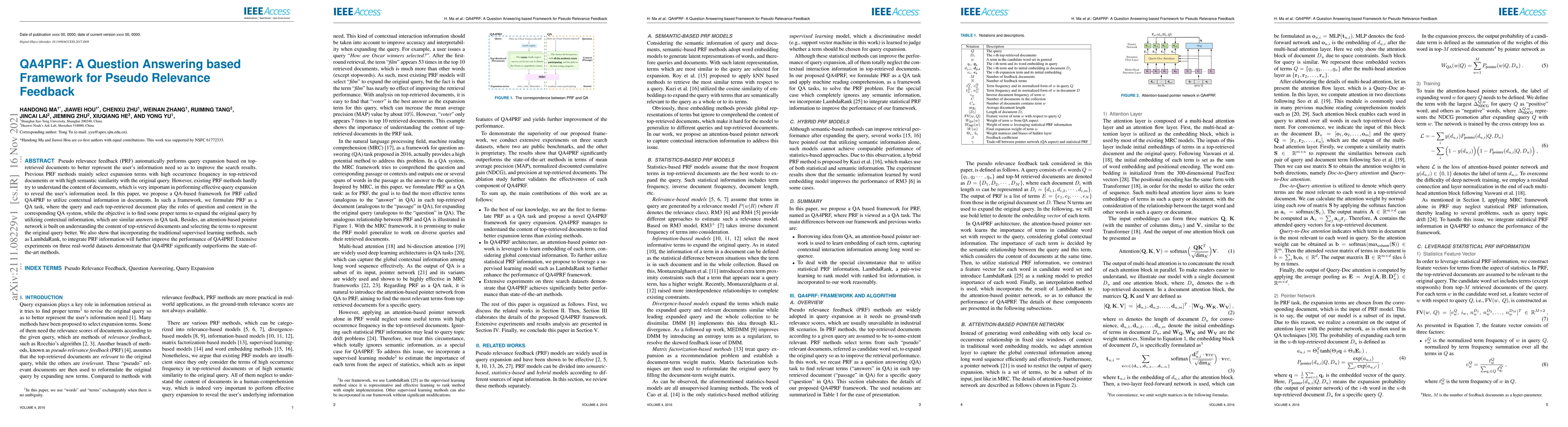 Thumbnail for QA4PRF: A Question Answering based Framework for Pseudo Relevance
  Feedback