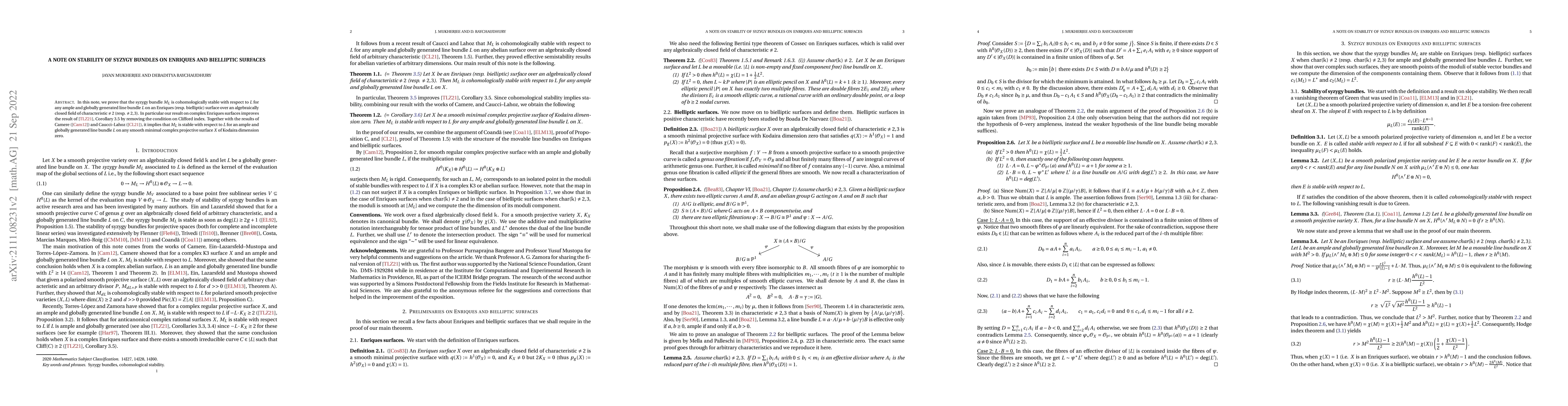 Thumbnail for A note on stability of syzygy bundles on Enriques and bielliptic
  surfaces