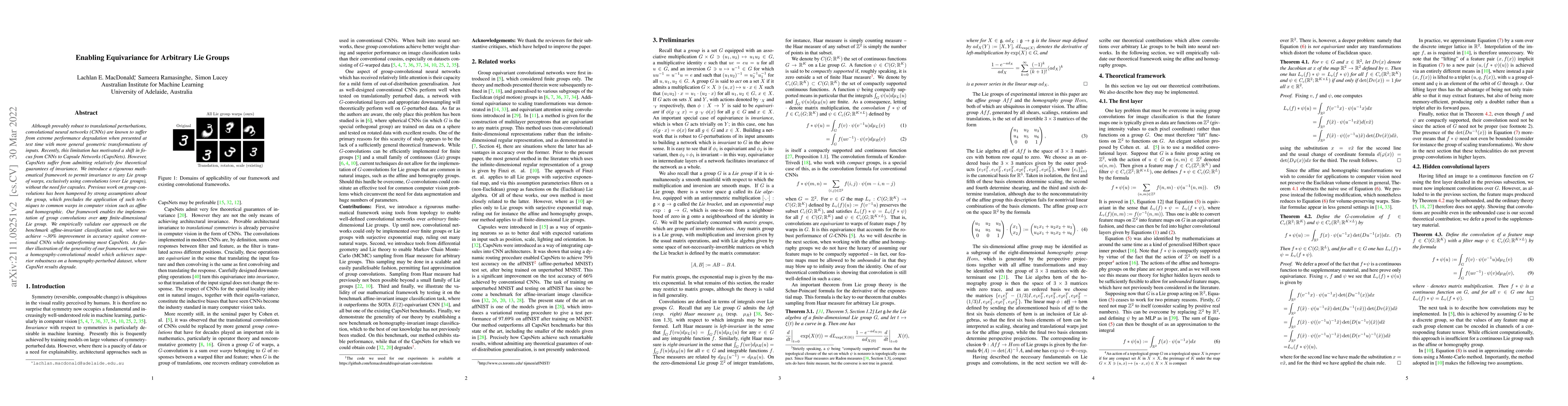Thumbnail for Enabling equivariance for arbitrary Lie groups