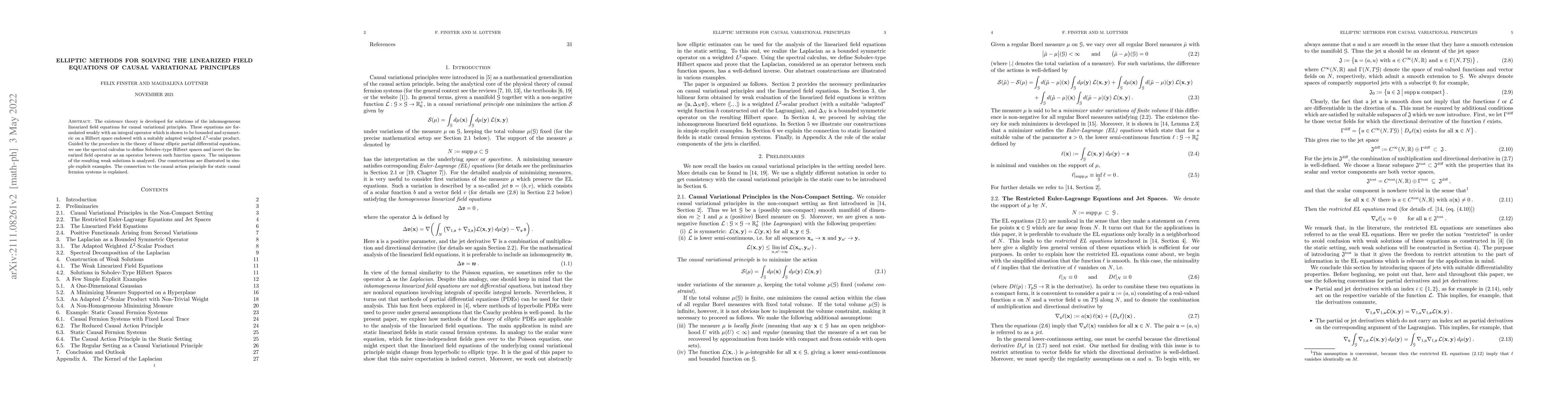 Thumbnail for Elliptic Methods for Solving the Linearized Field Equations of Causal
  Variational Principles