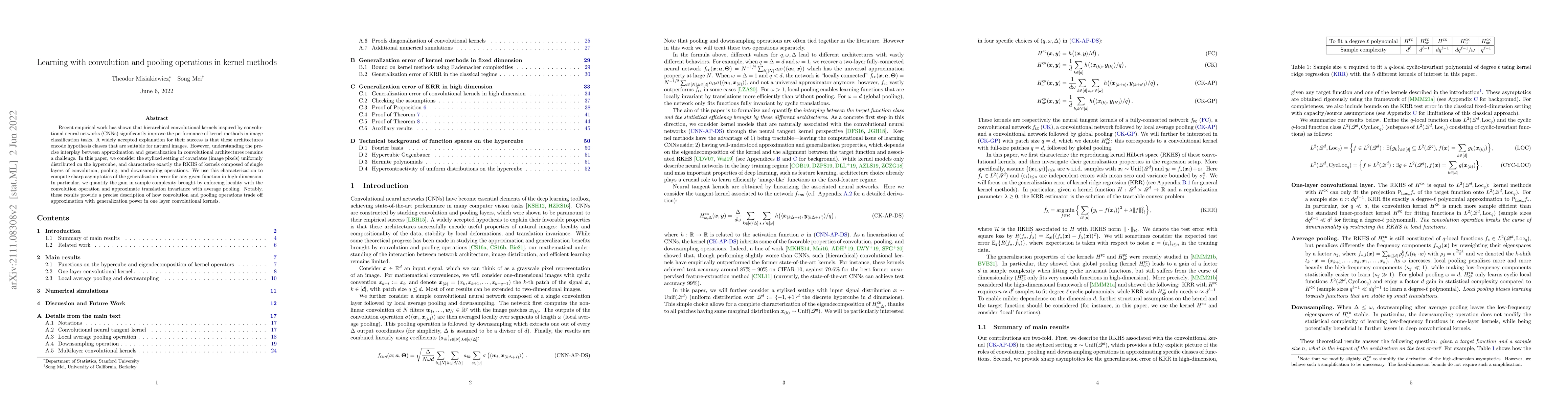 Thumbnail for Learning with convolution and pooling operations in kernel methods