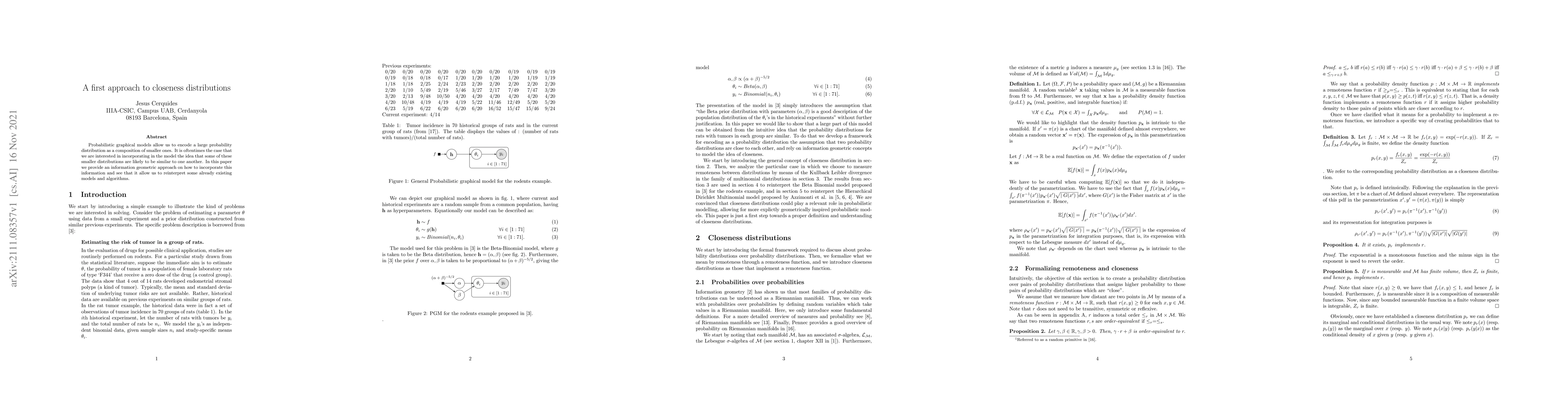 Thumbnail for A first approach to closeness distributions