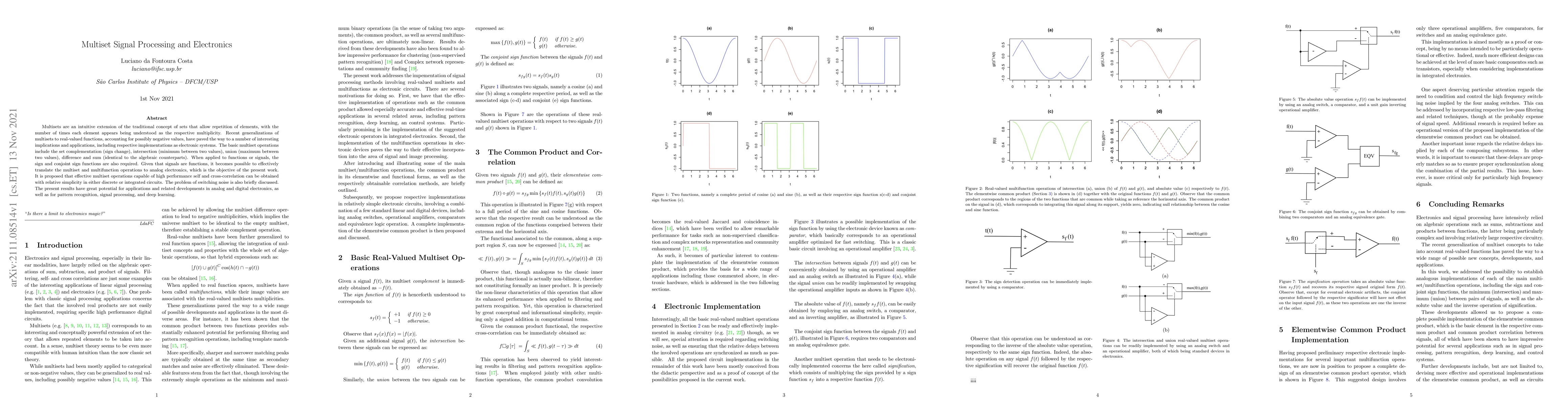 Thumbnail for Multiset Signal Processing and Electronics