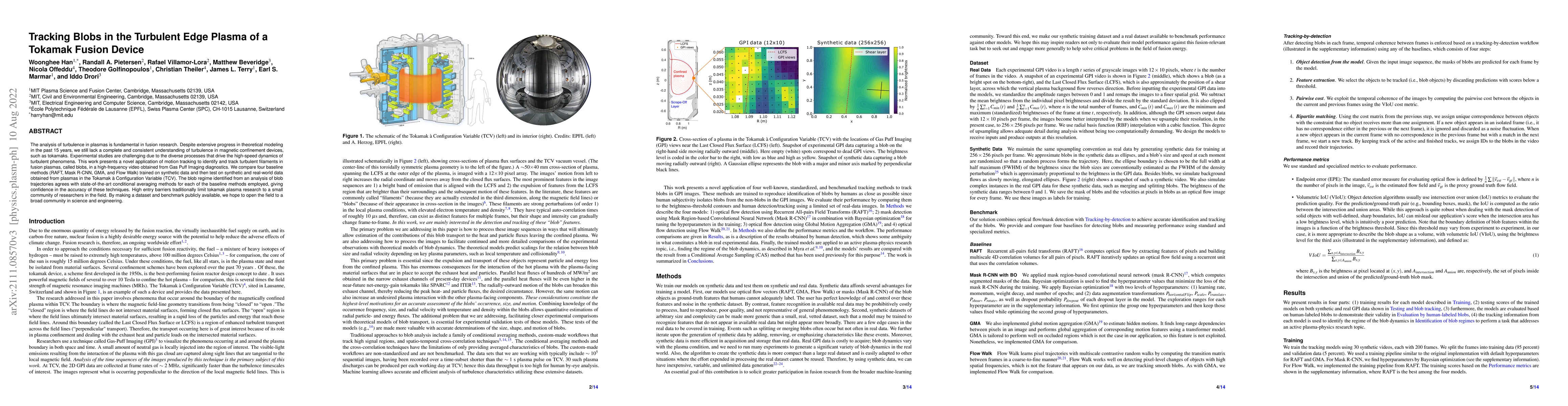Thumbnail for Tracking Blobs in the Turbulent Edge Plasma of a Tokamak Fusion Device