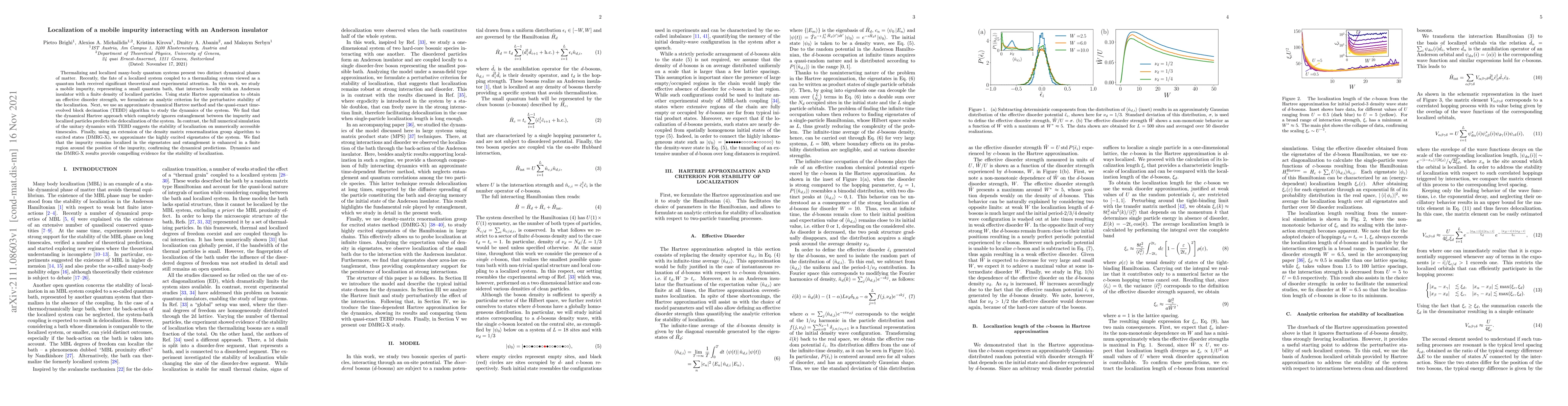 Thumbnail for Localization of a mobile impurity interacting with an Anderson insulator