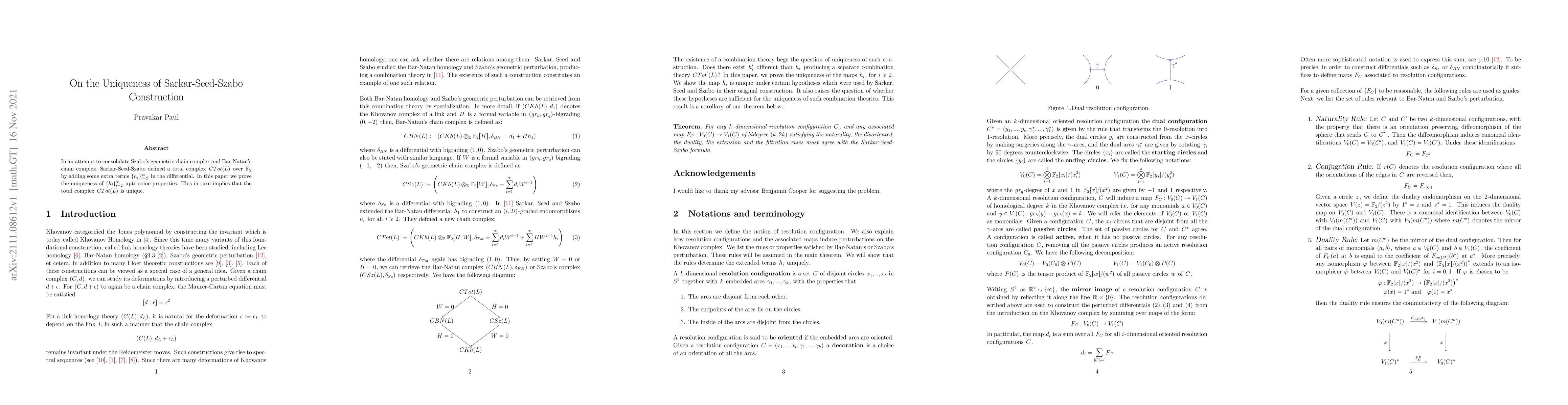 Thumbnail for On the Uniqueness of Sarkar-Seed-Szabo Construction