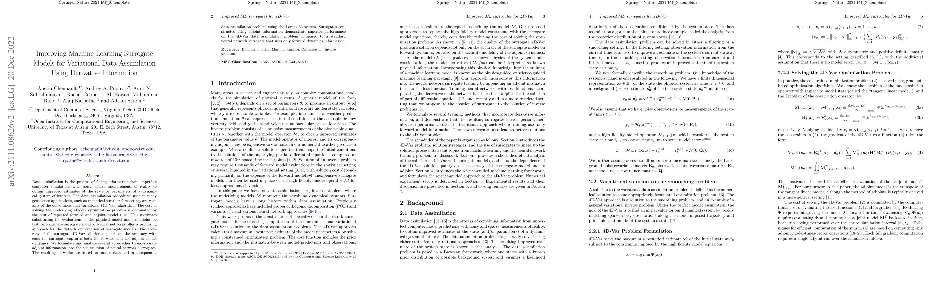 Thumbnail for Adjoint-Matching Neural Network Surrogates for Fast 4D-Var Data
  Assimilation